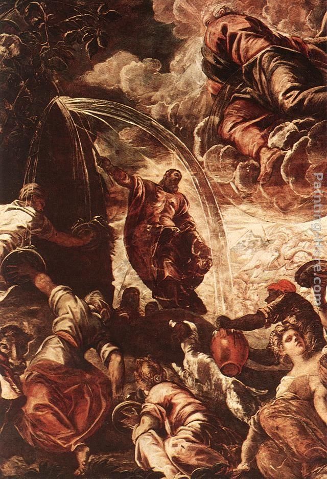 Jacopo Robusti Tintoretto Moses Drawing Water from the Rock [detail 1]